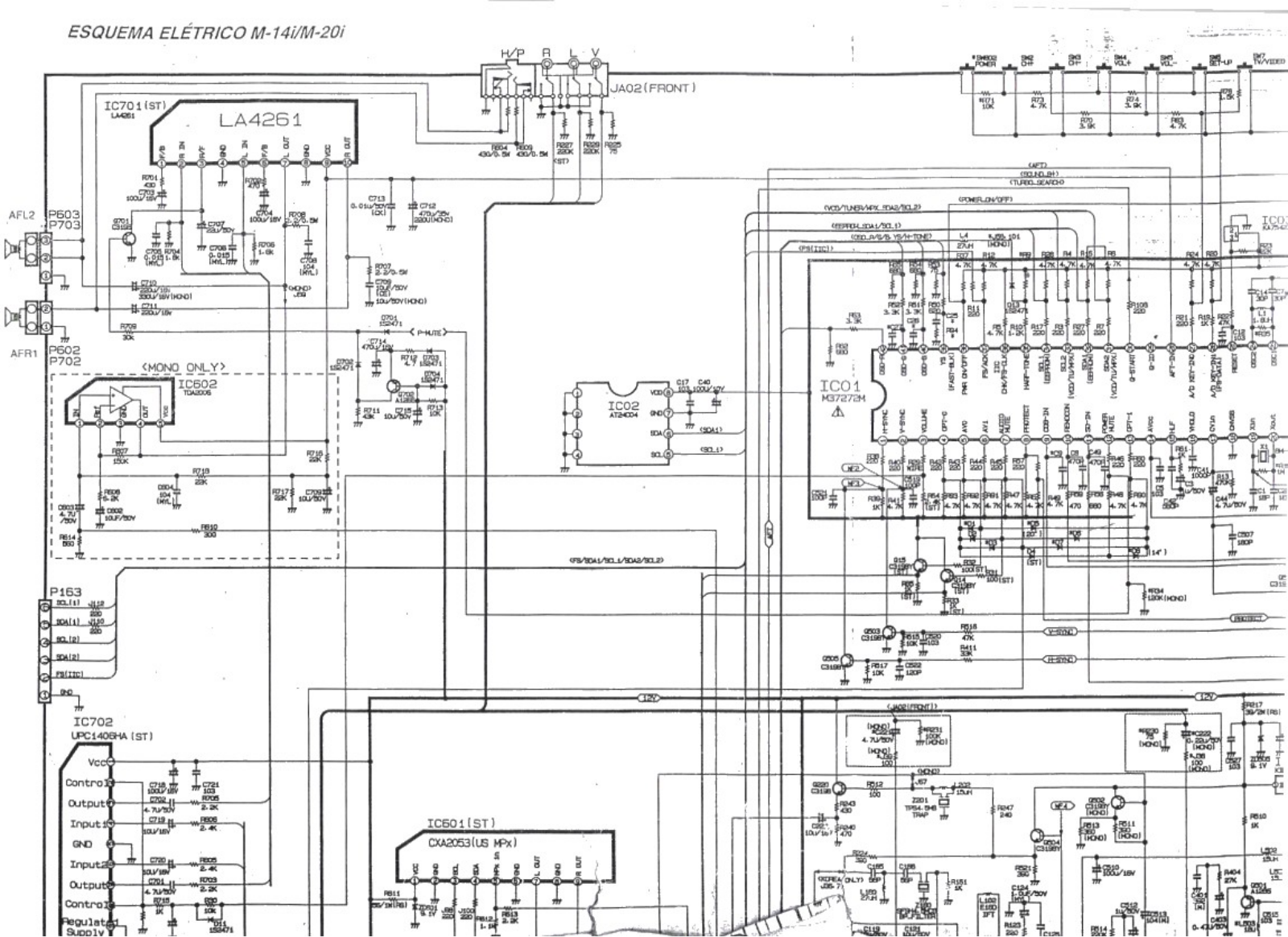 Gradiente M14i, M20i Schematic