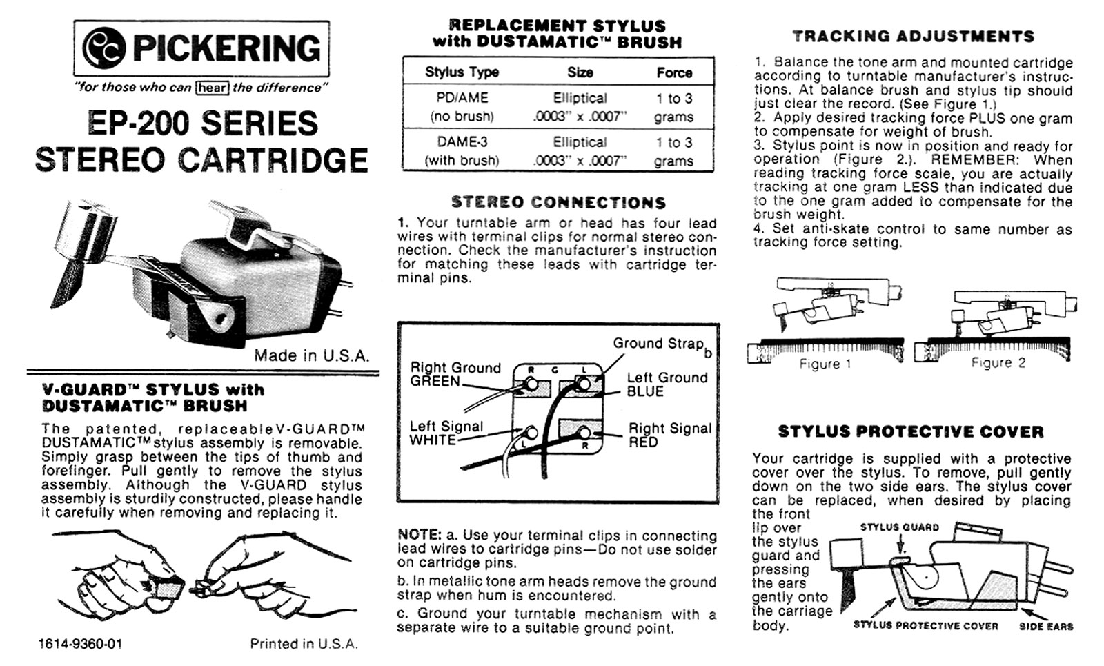 Pickering EP-200 Owners Manual - ManualMachine.com