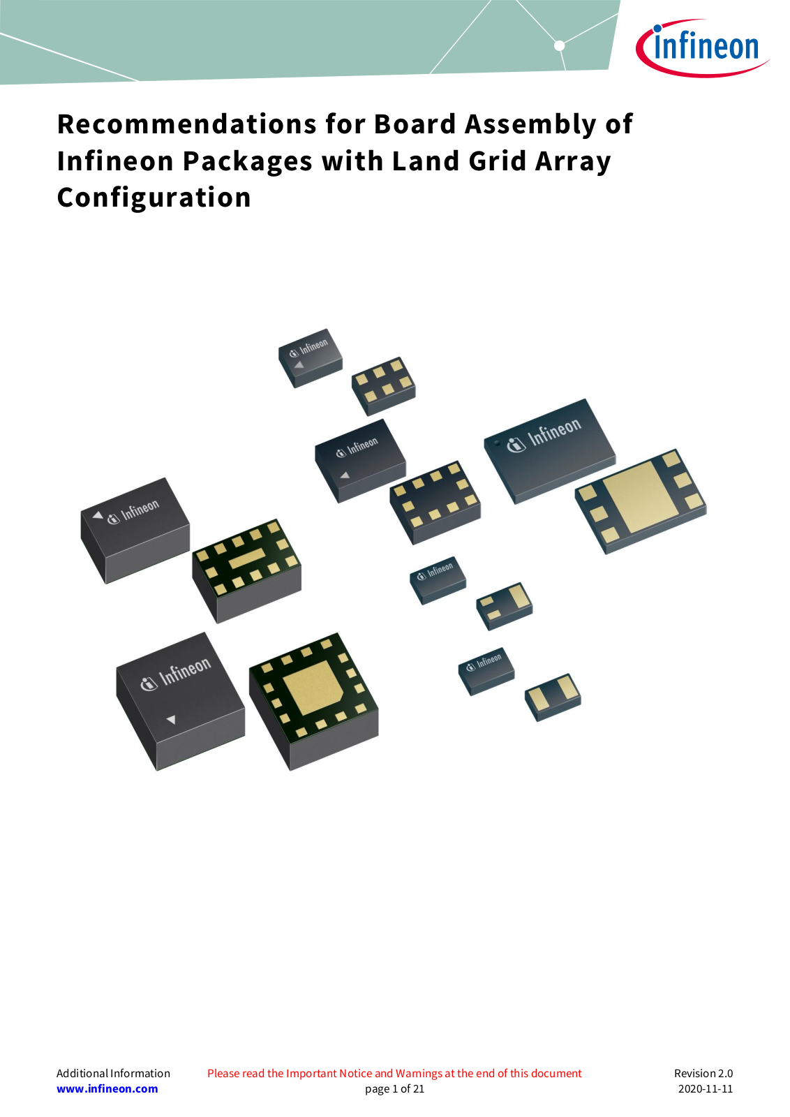 Infineon Land Grid Array Configuration User Manual