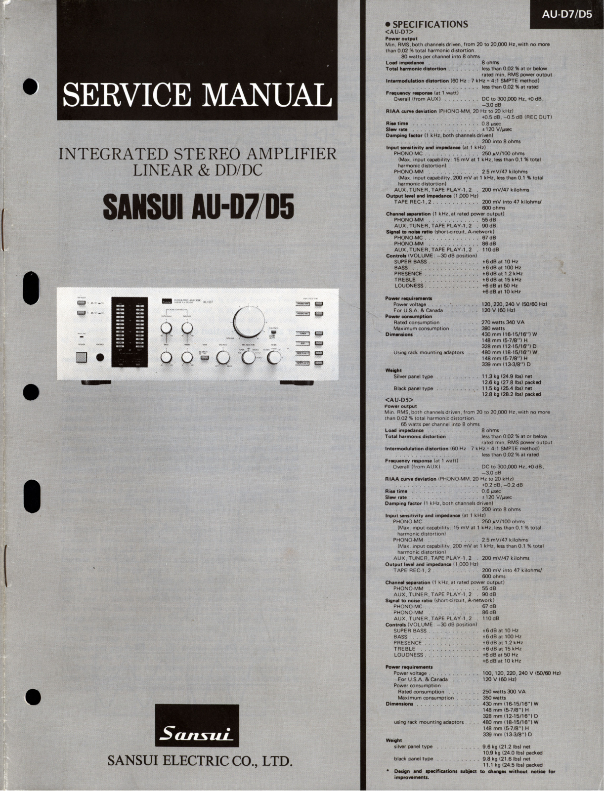 Sansui d5 schematic