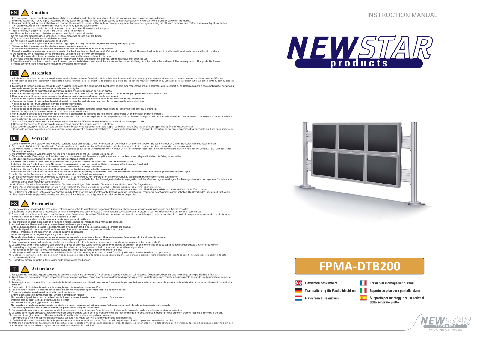 Newstar FPMA-DTB200 User Manual