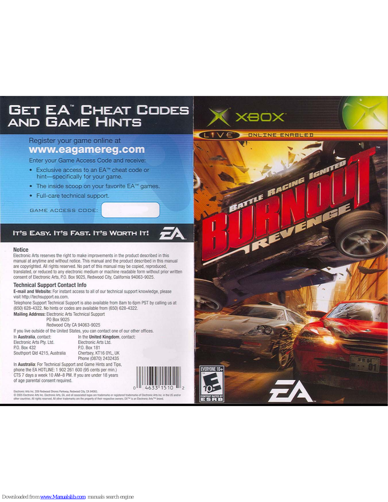 Electronic Arts BURNOUT-REVENGE User Manual