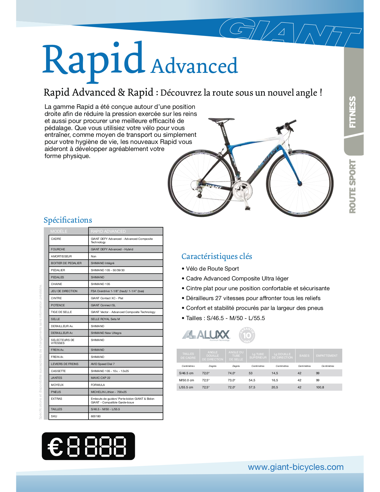 GIANT RAPID ADVANCED User Manual