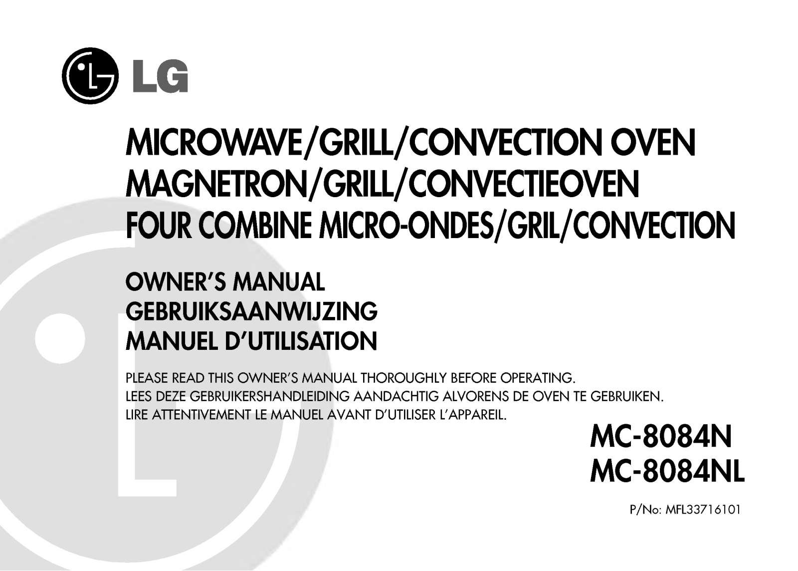 LG MC-8084N User Manual