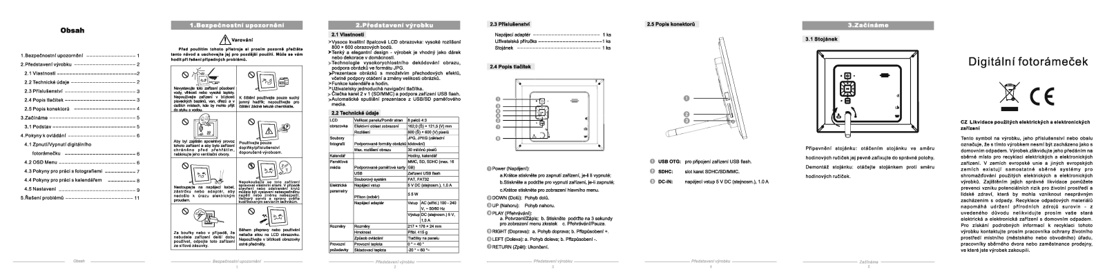 Sencor SDF 830 W User Manual