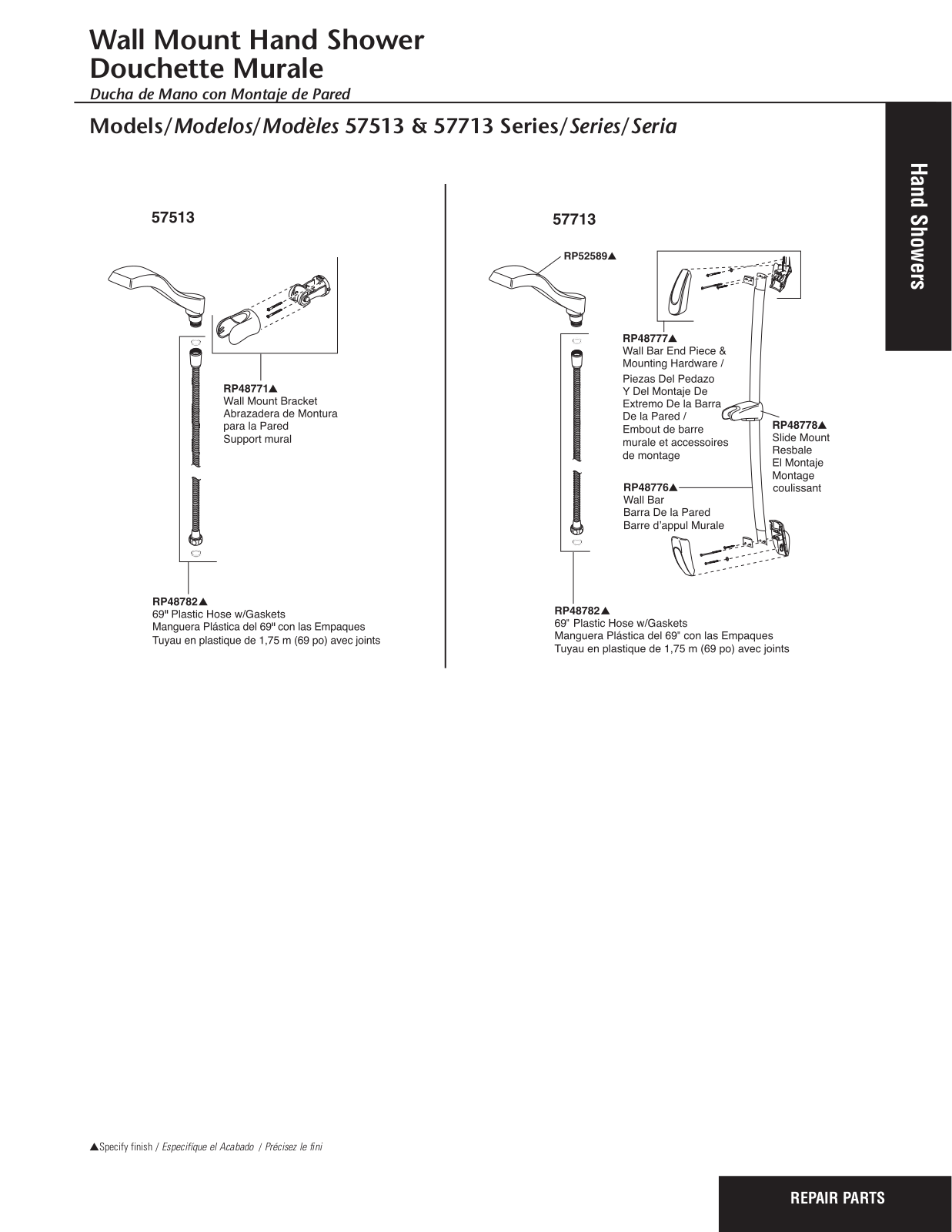 Delta 57713, 57513 User Manual