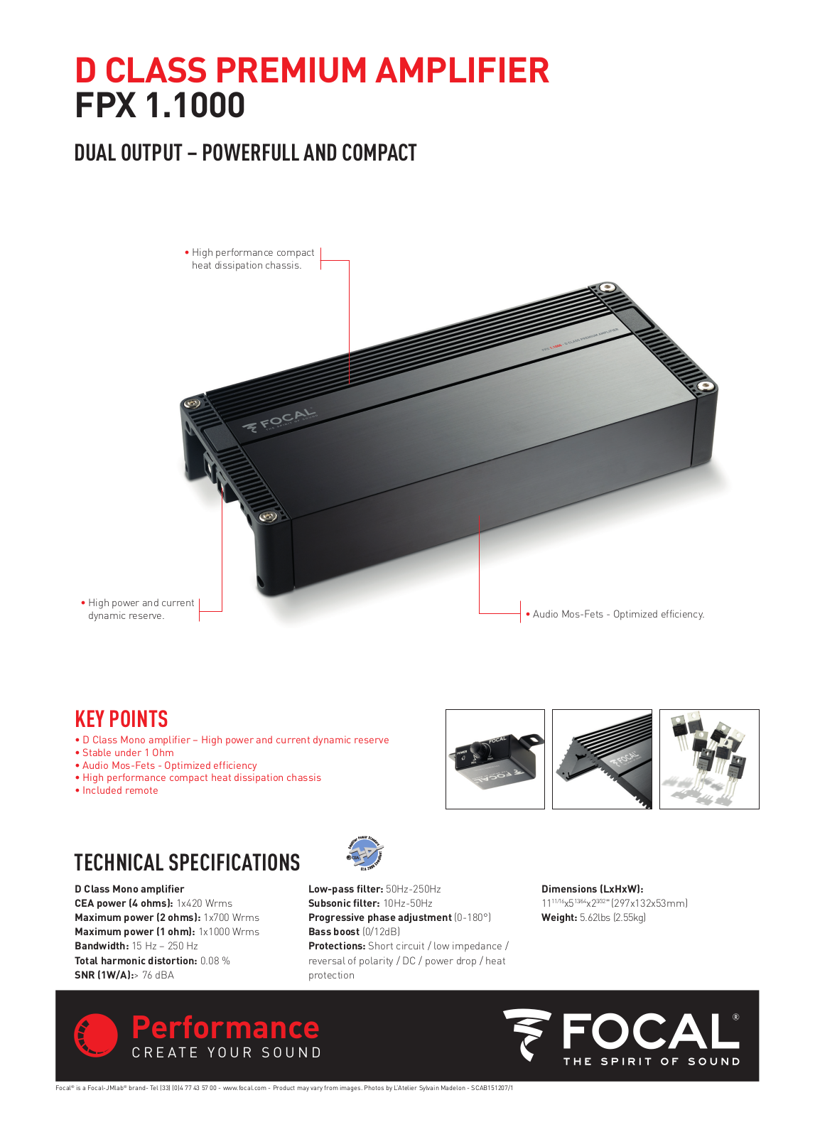 Focal FPX1.100 Info Sheet