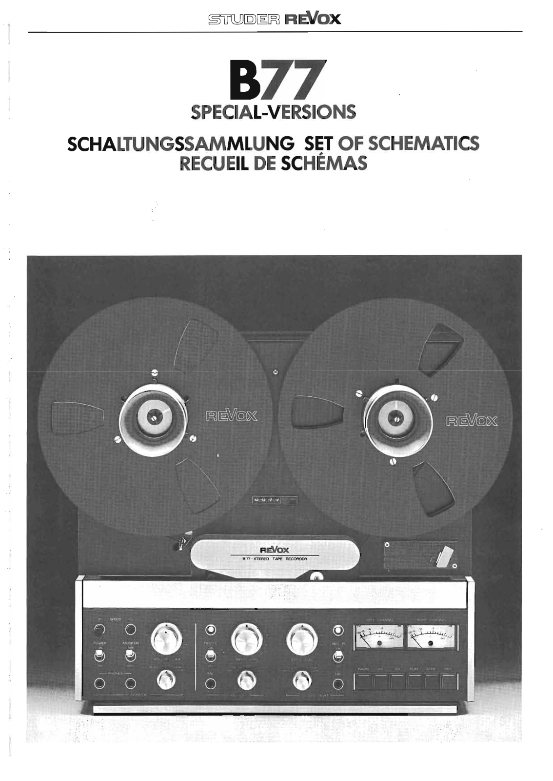 Revox B-77-Special Schematic