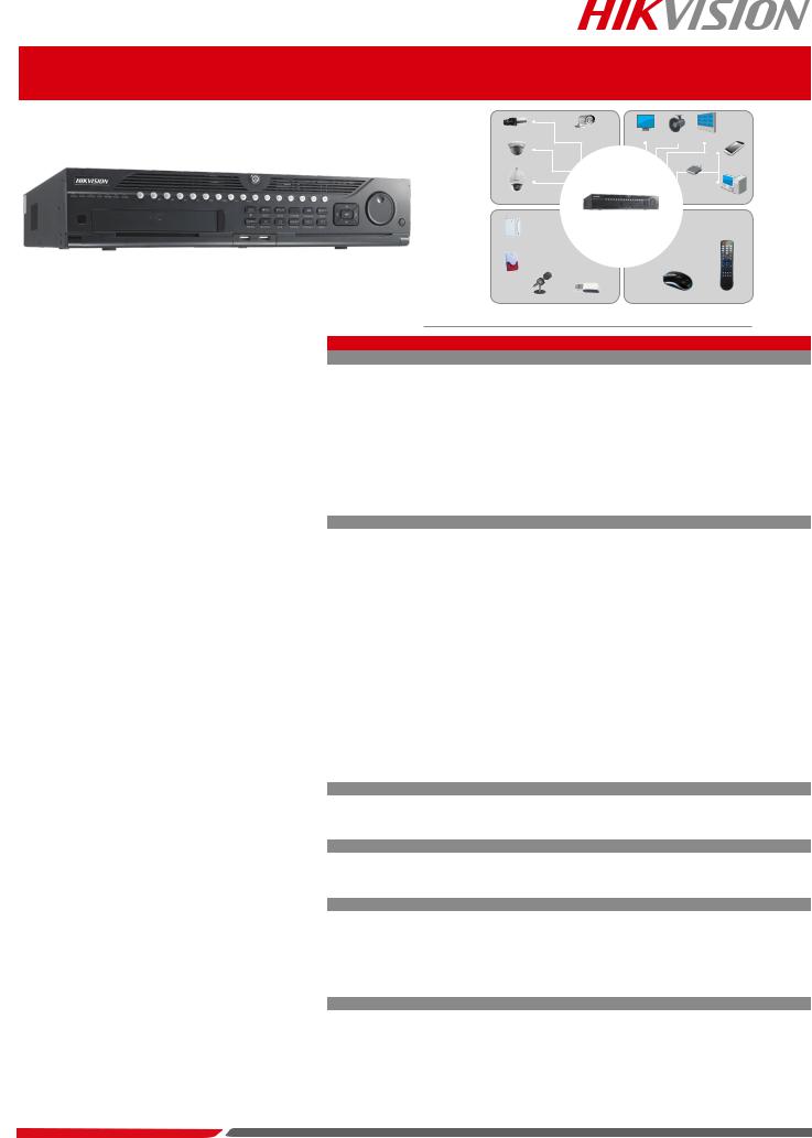 Hikvision DS-9008HFI-ST-3TB, DS-9008HFI-ST-500GB, DS-9008HFI-ST, DS-9016HFI-RT Specsheet