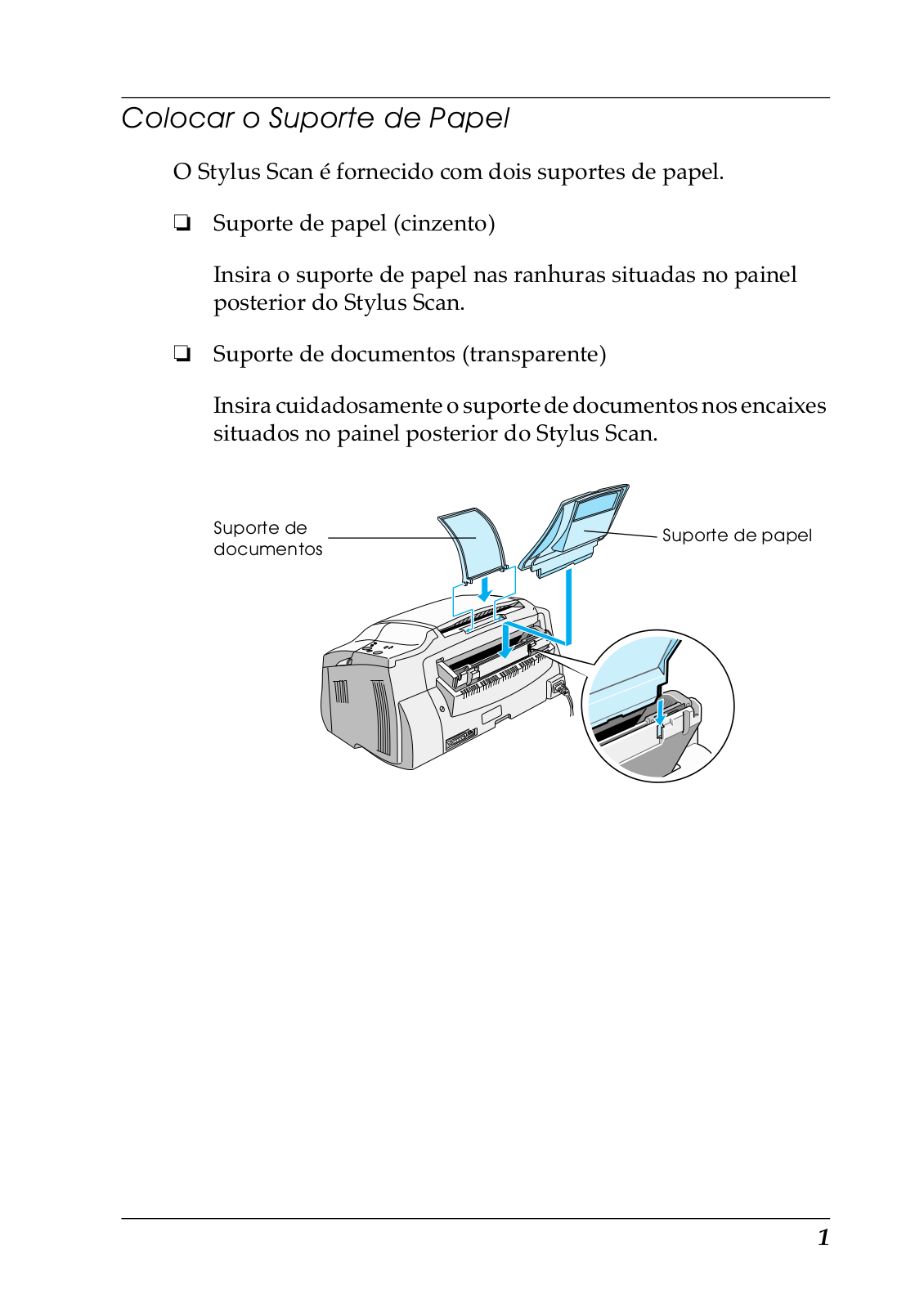 Epson STYLUS SCAN 2000 Setup Manual