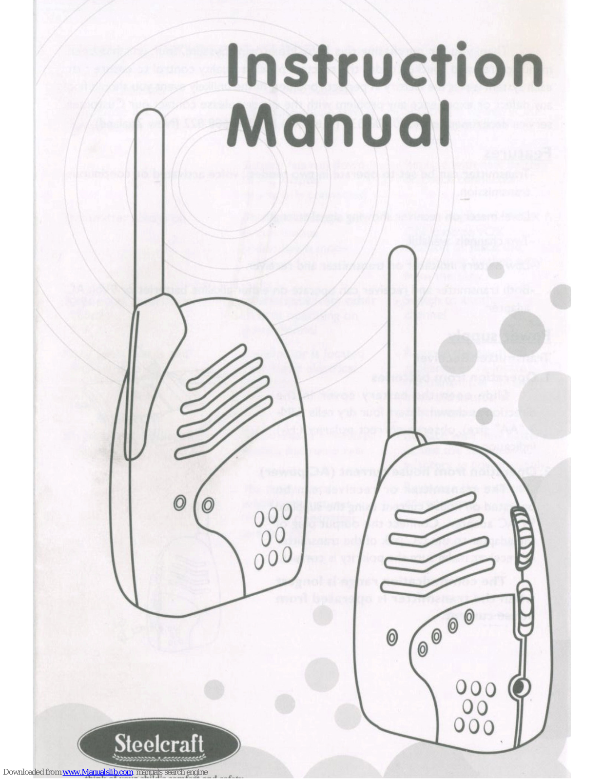 Britax BASIC BABY MONITOR, Steelcraft BC-93 User Manual