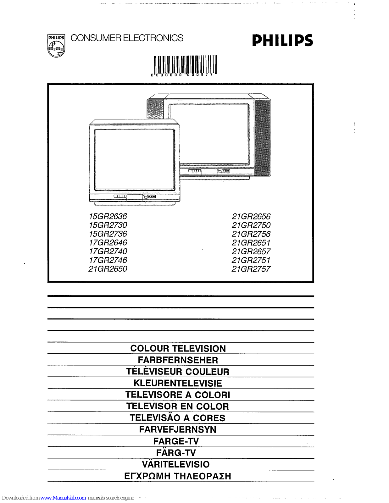 Philips 15GR2636, 17GR2740, 17GR2746, 21GR2650, 21GR2656 User Manual