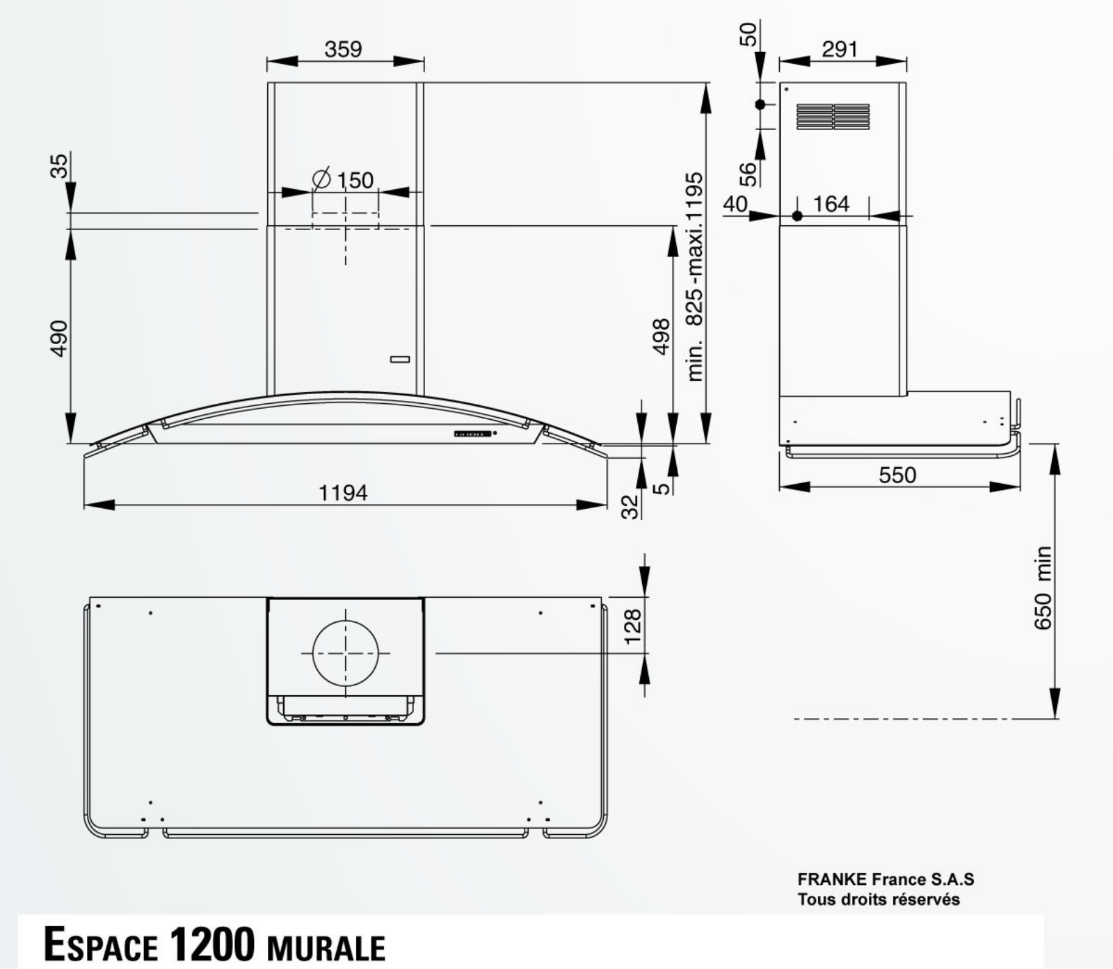 ROBLIN ESPACE 1200 MURALE User Manual