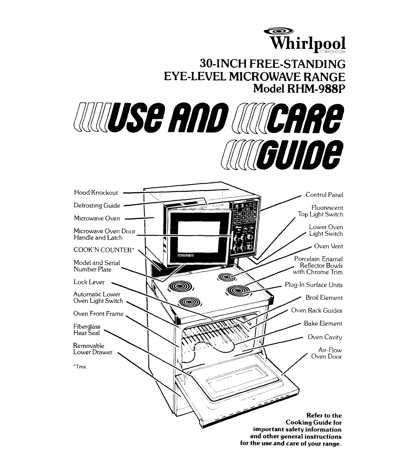 Whirlpool RHM-988P Owner's Manual