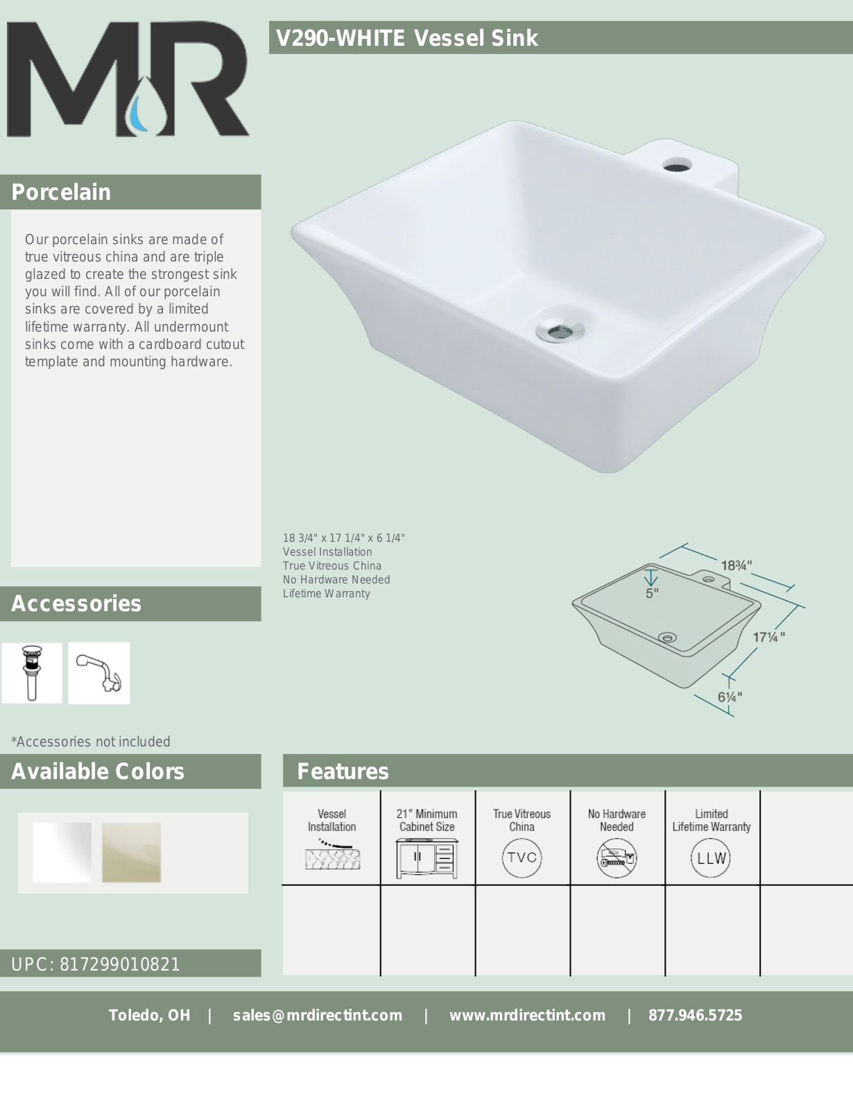 MR Direct MRDR1448 Specifications - ManualMachine.com