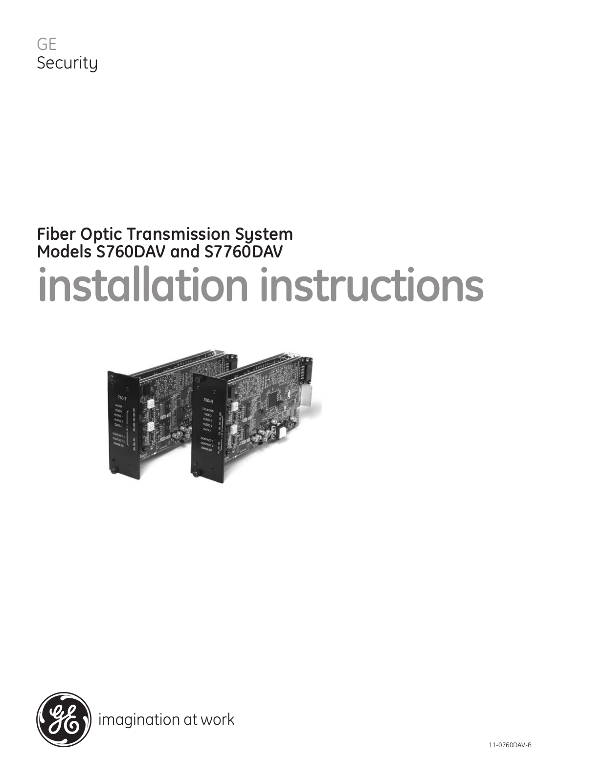 Interlogix S760DAVR-RSTL, S760DAVT-RSTL User Manual