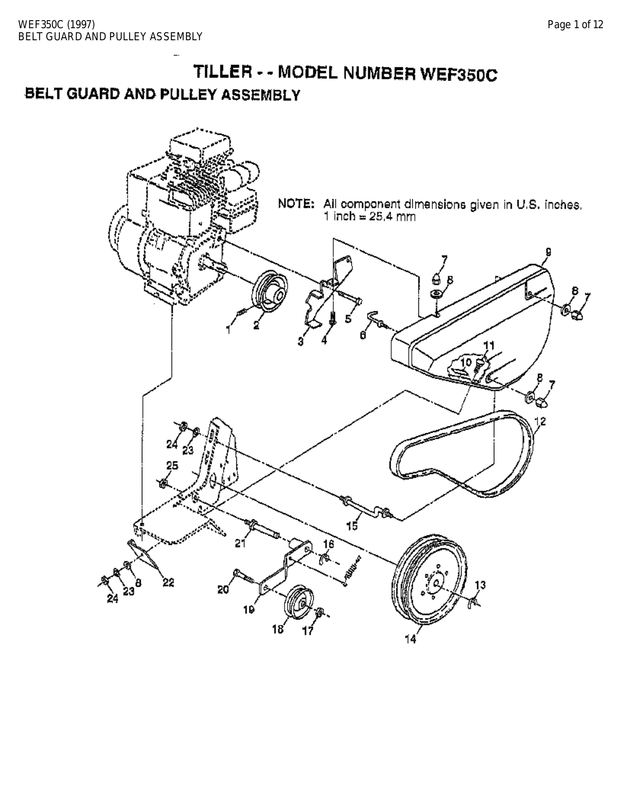 AYP WEF350C Parts List