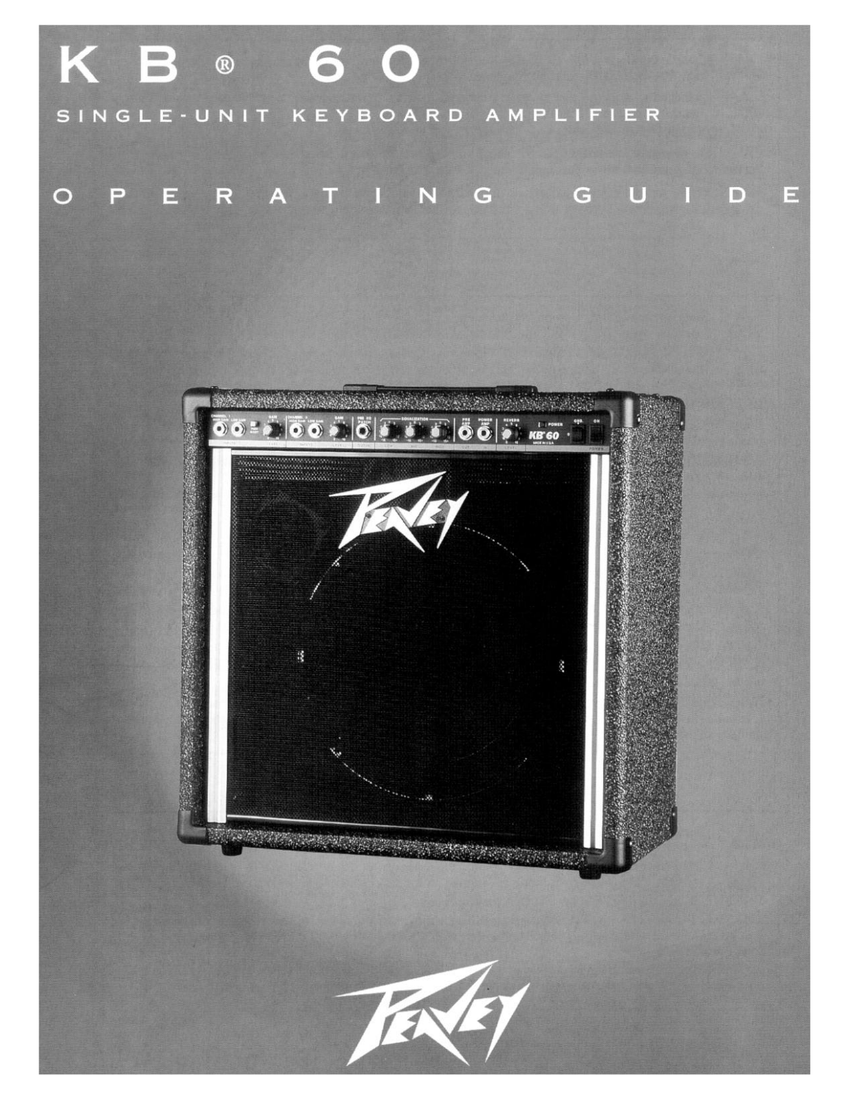 Peavey KB 60 User Manual