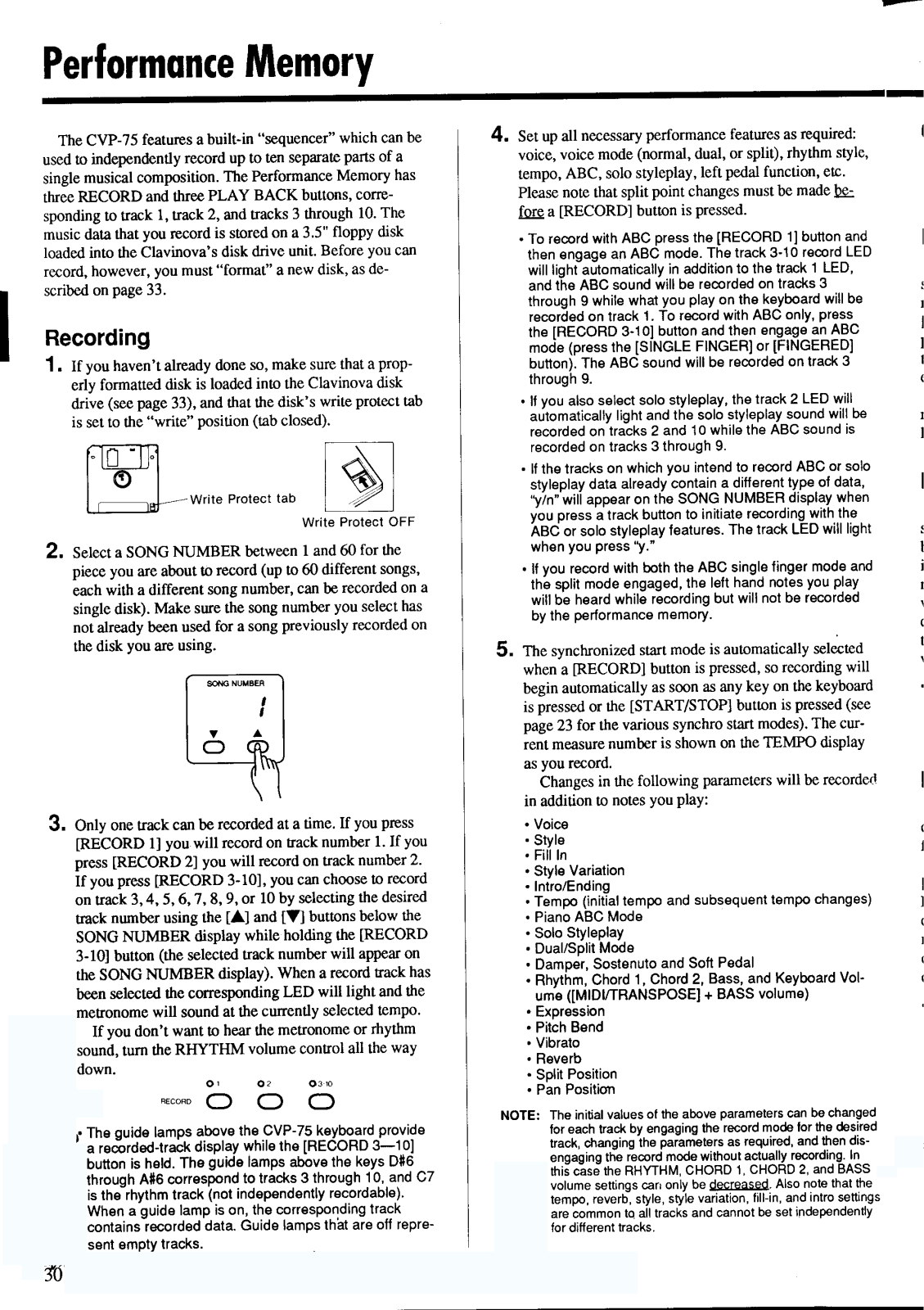 Yamaha CVP-75 Owner's Manual