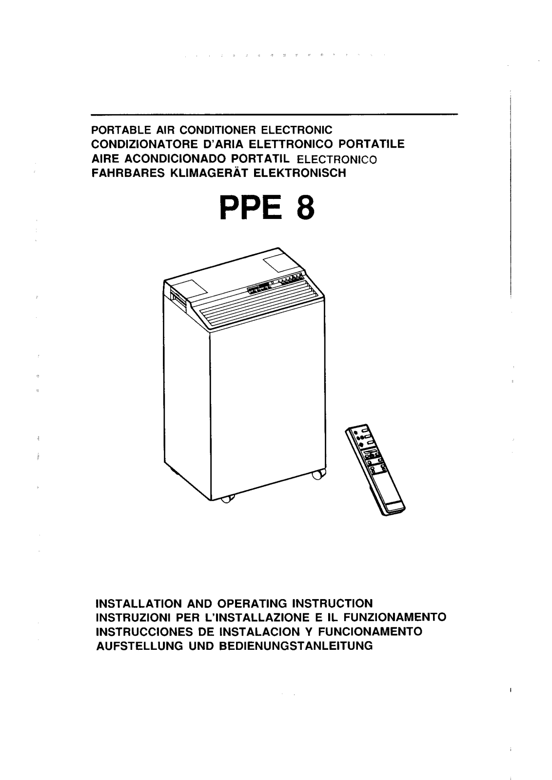 AEG-Electrolux PPE8 User Manual