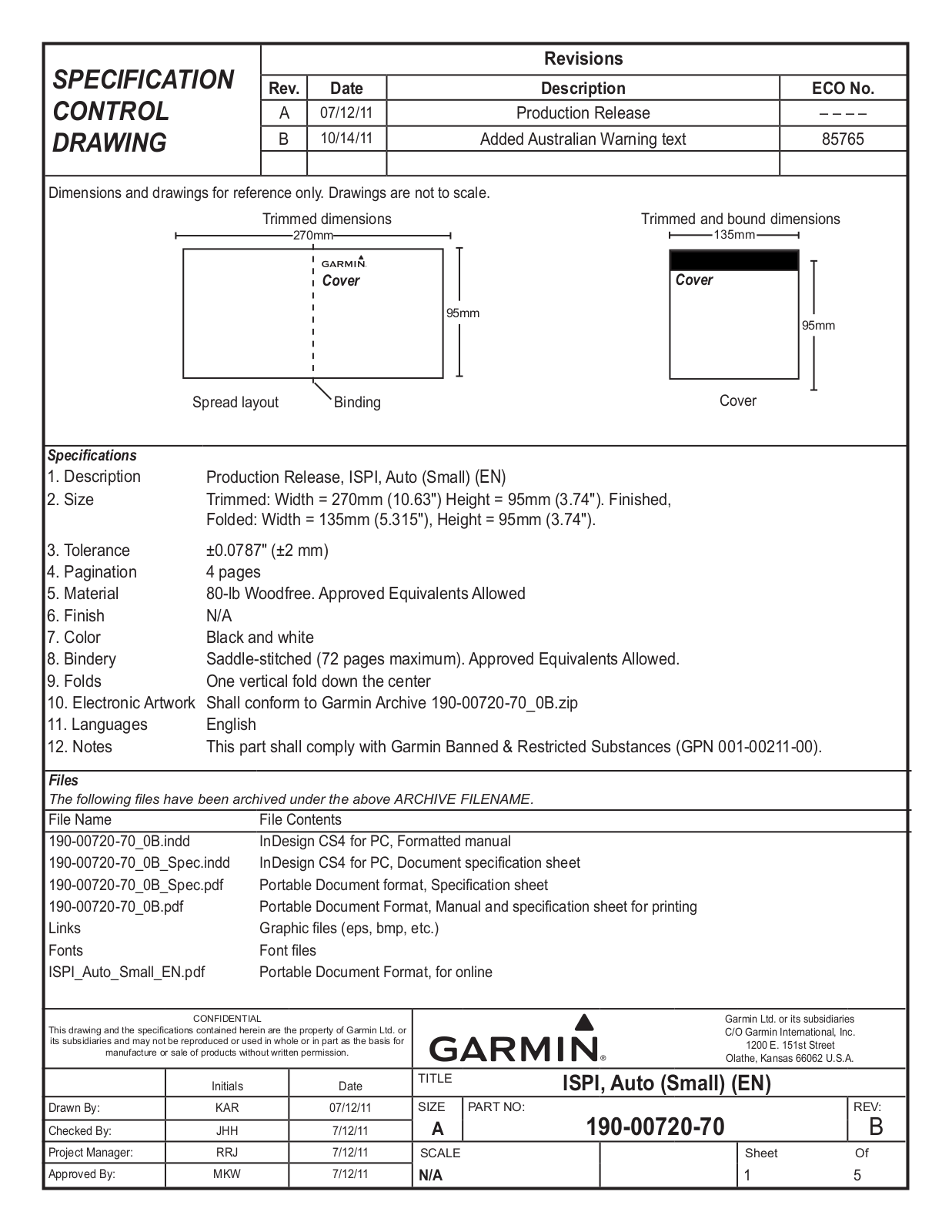 Garmin 01887 Users Manual