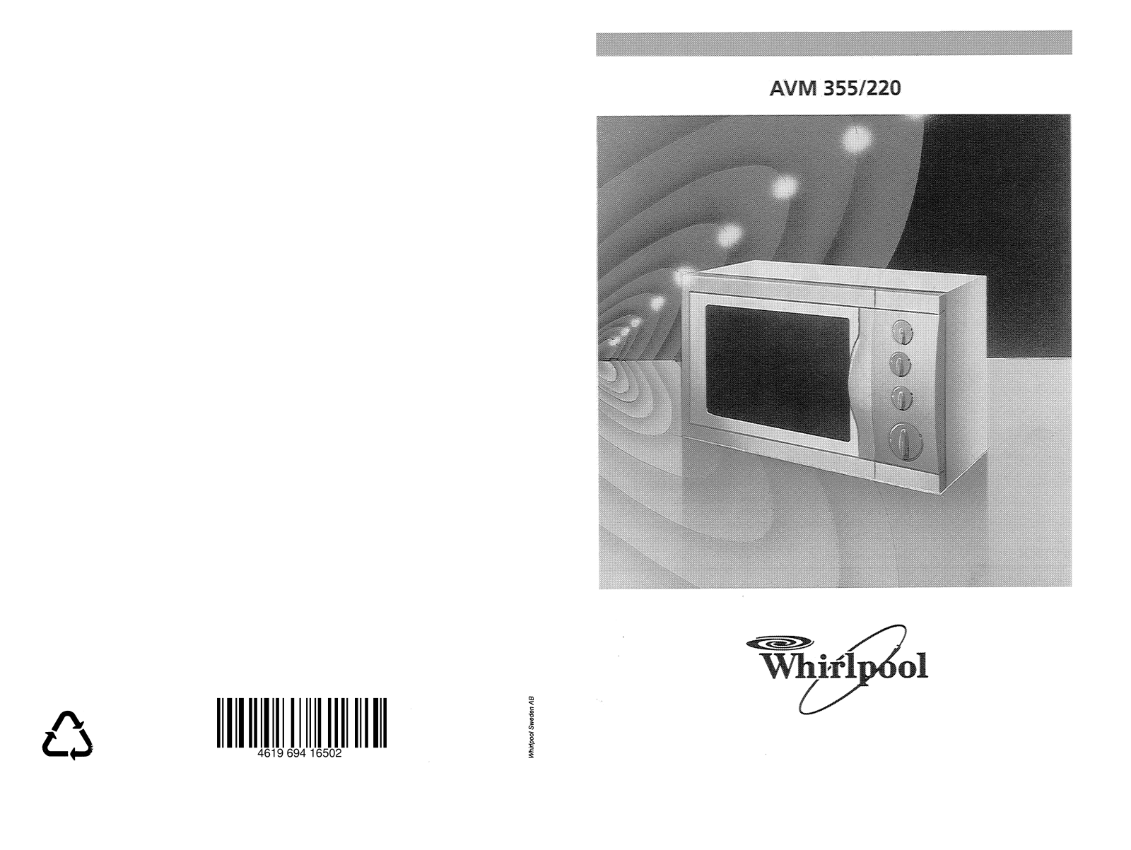 WHIRLPOOL AVM 220 WP BL, AVM 220 WP WH User Manual