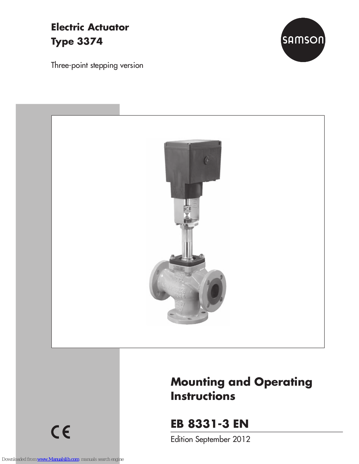 Samson 3374, 3374-10, 3374-11, 3374-15, 3374-26 Mounting And Operating Instructions