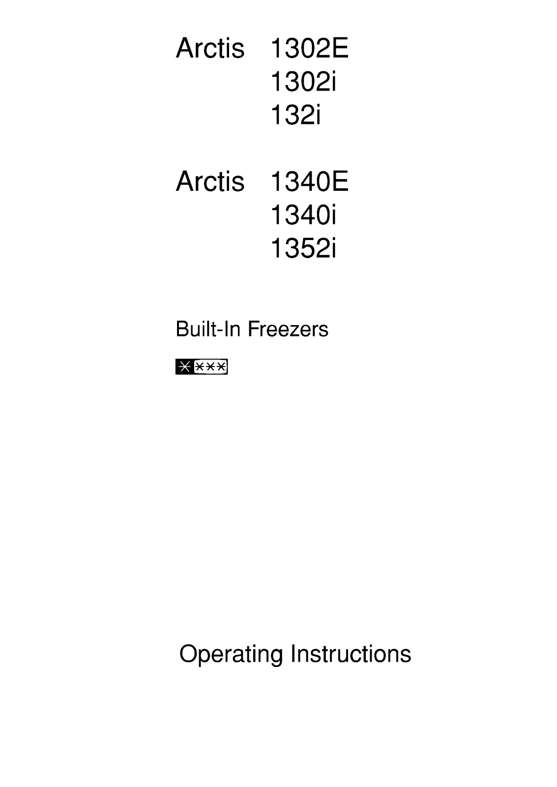 AEG-Electrolux 625670008GB, 625670008SF, 625670004GB, ARCTIS0802-5I, ARCTIS0802-4I User Manual