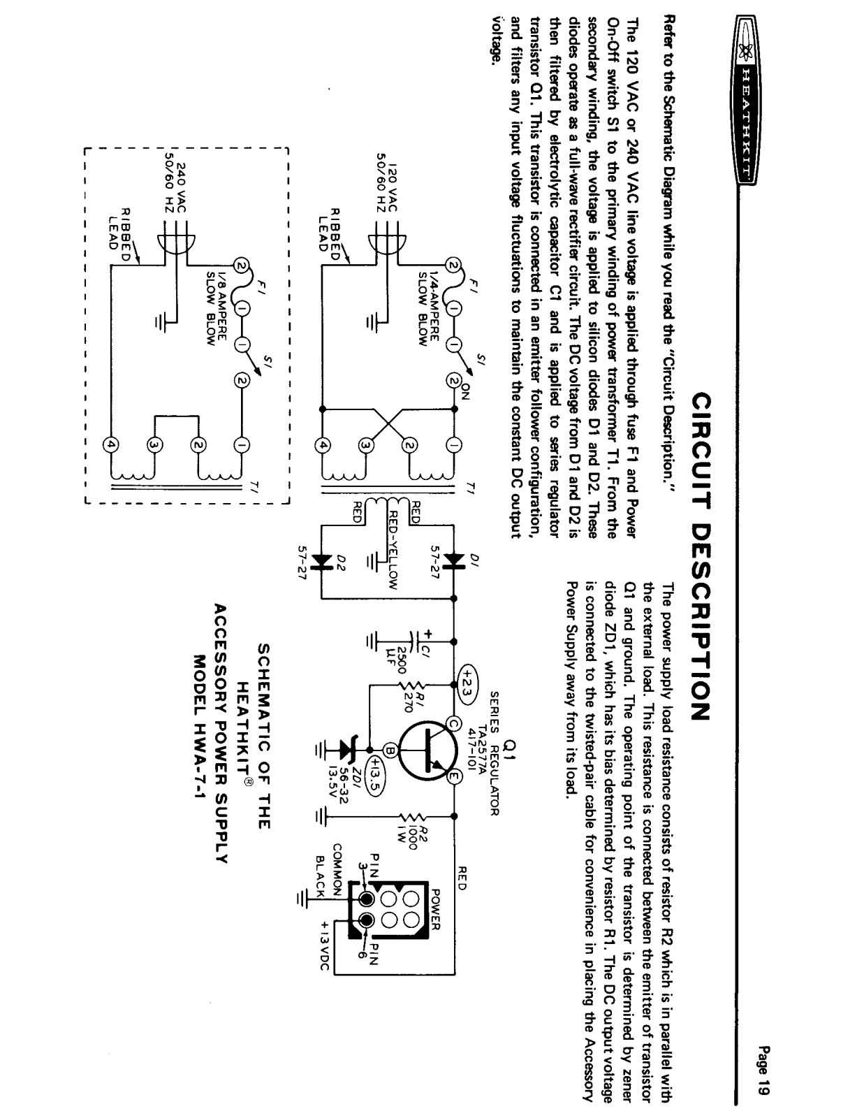 HEATHKIT HWA-7 SCHEMATICS