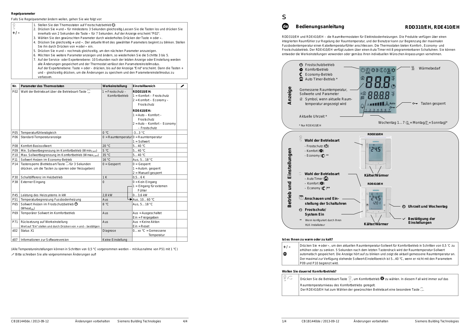 Siemens S55770T 296 User guide