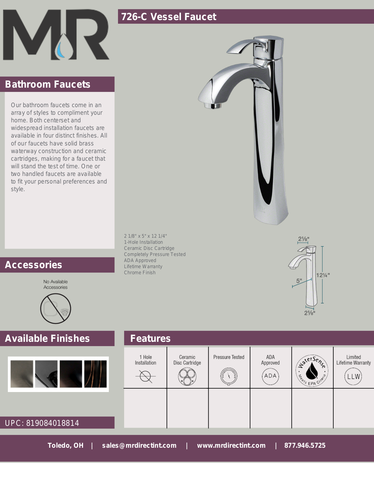 MR Direct MRDR2237 Specifications - ManualMachine.com