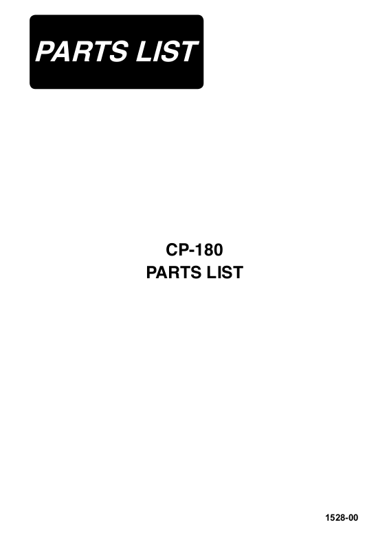 juki cp-180 parameters list