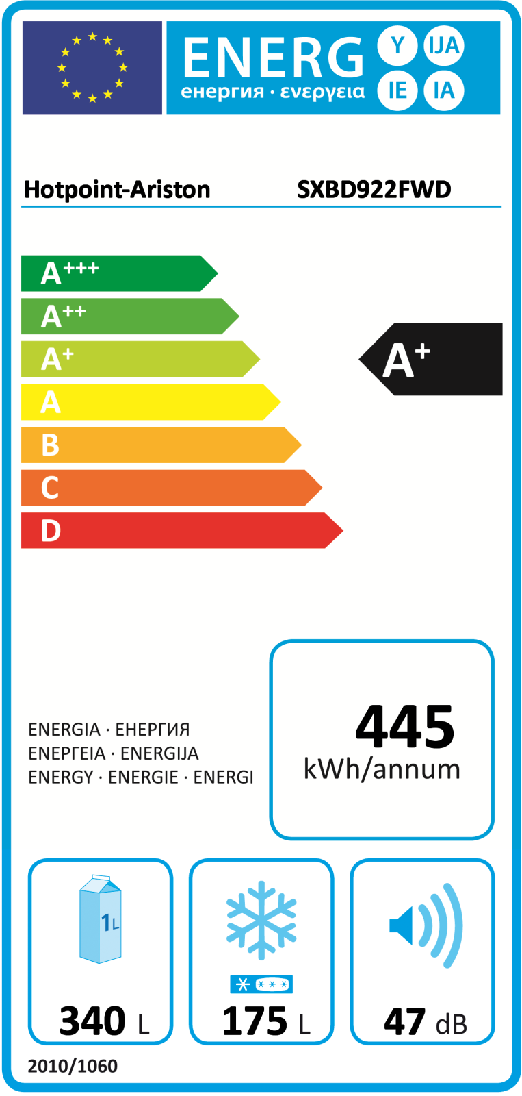 Hotpoint-Ariston SXBD 922 F WD User Manual