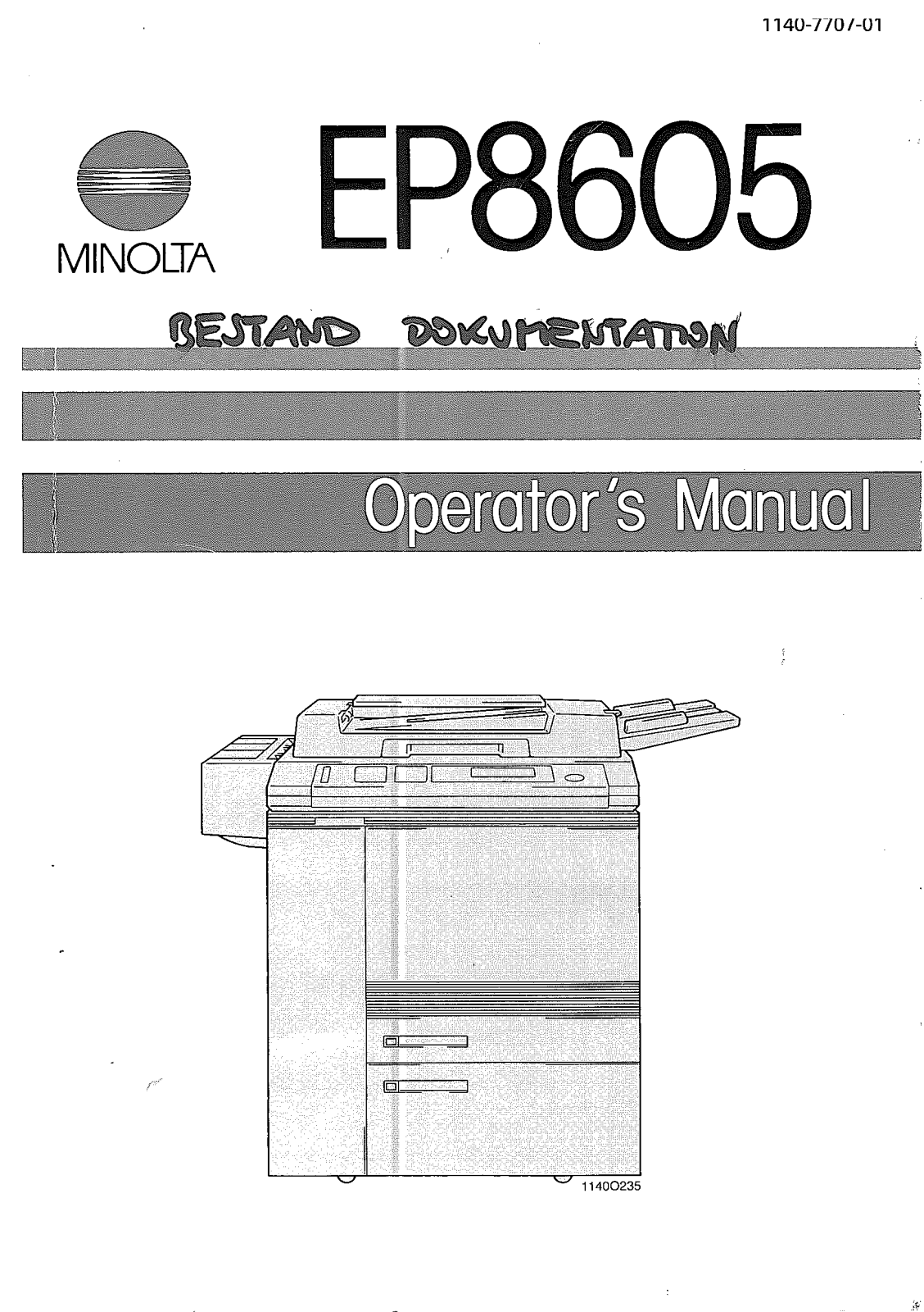 Konica Minolta EP8605 User Manual