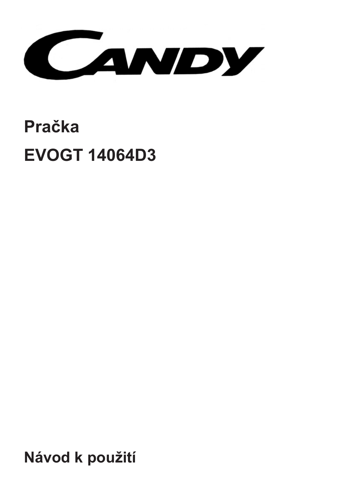 Candy EVOGT 14064 D, EVOGT 14064 D3 User Manual