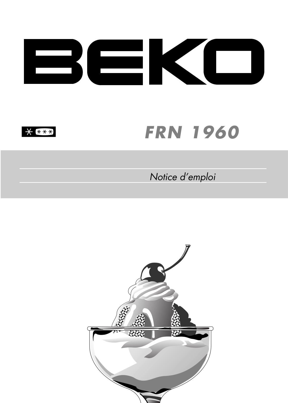 BEKO FRN 1960 User Manual