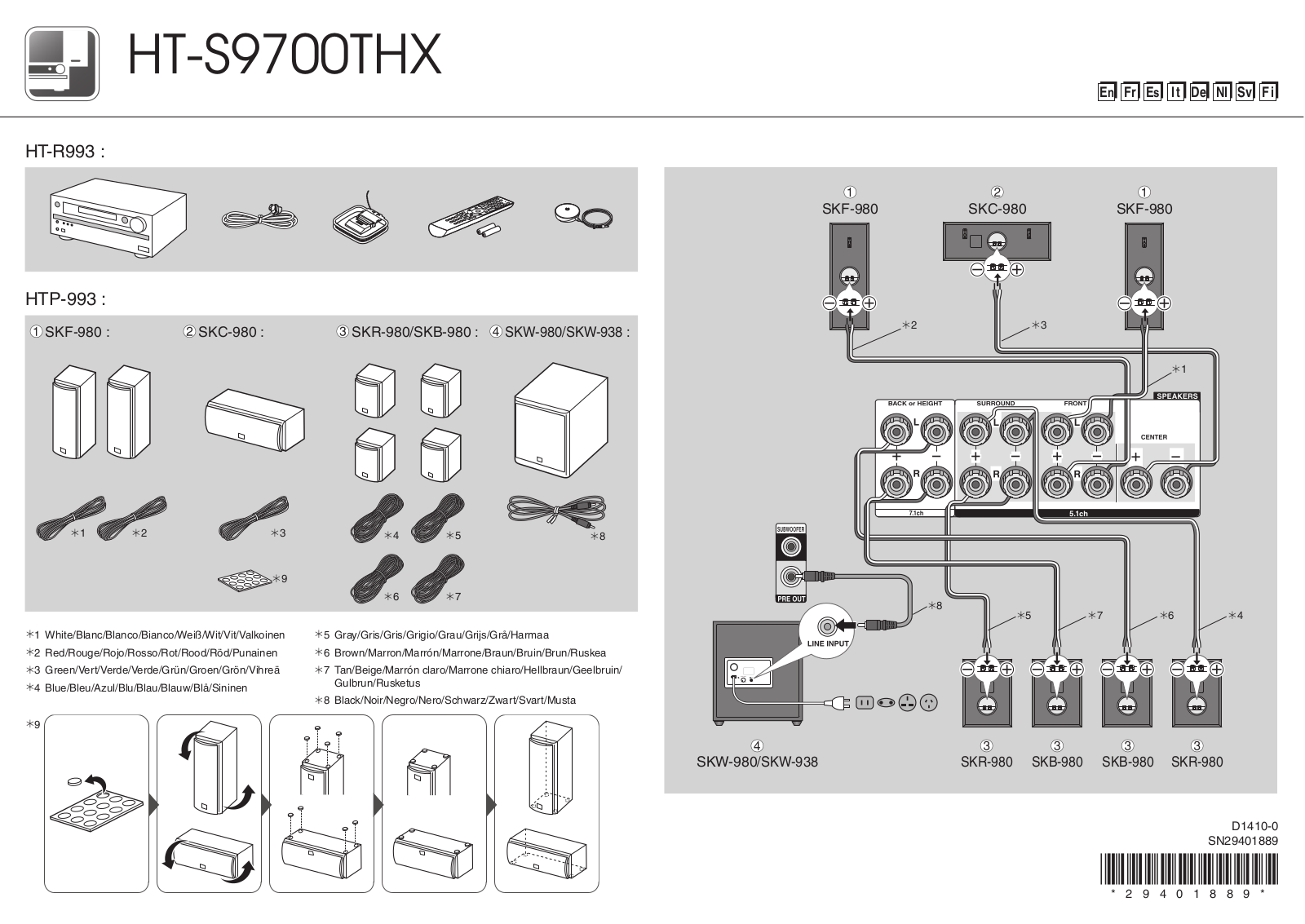 Onkyo HT-S9700THX Owner's Manual