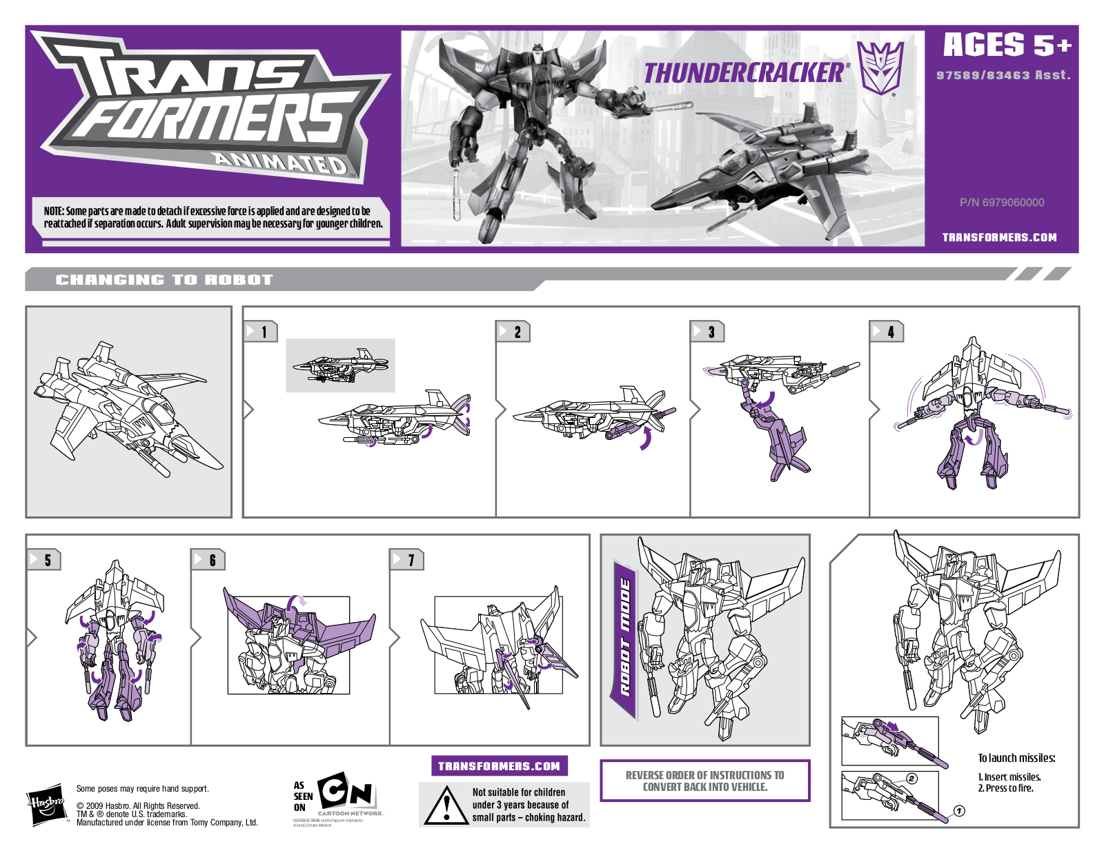 Hasbro TRANSFORMERS ANIMATED THUNDERCRACKER User Manual