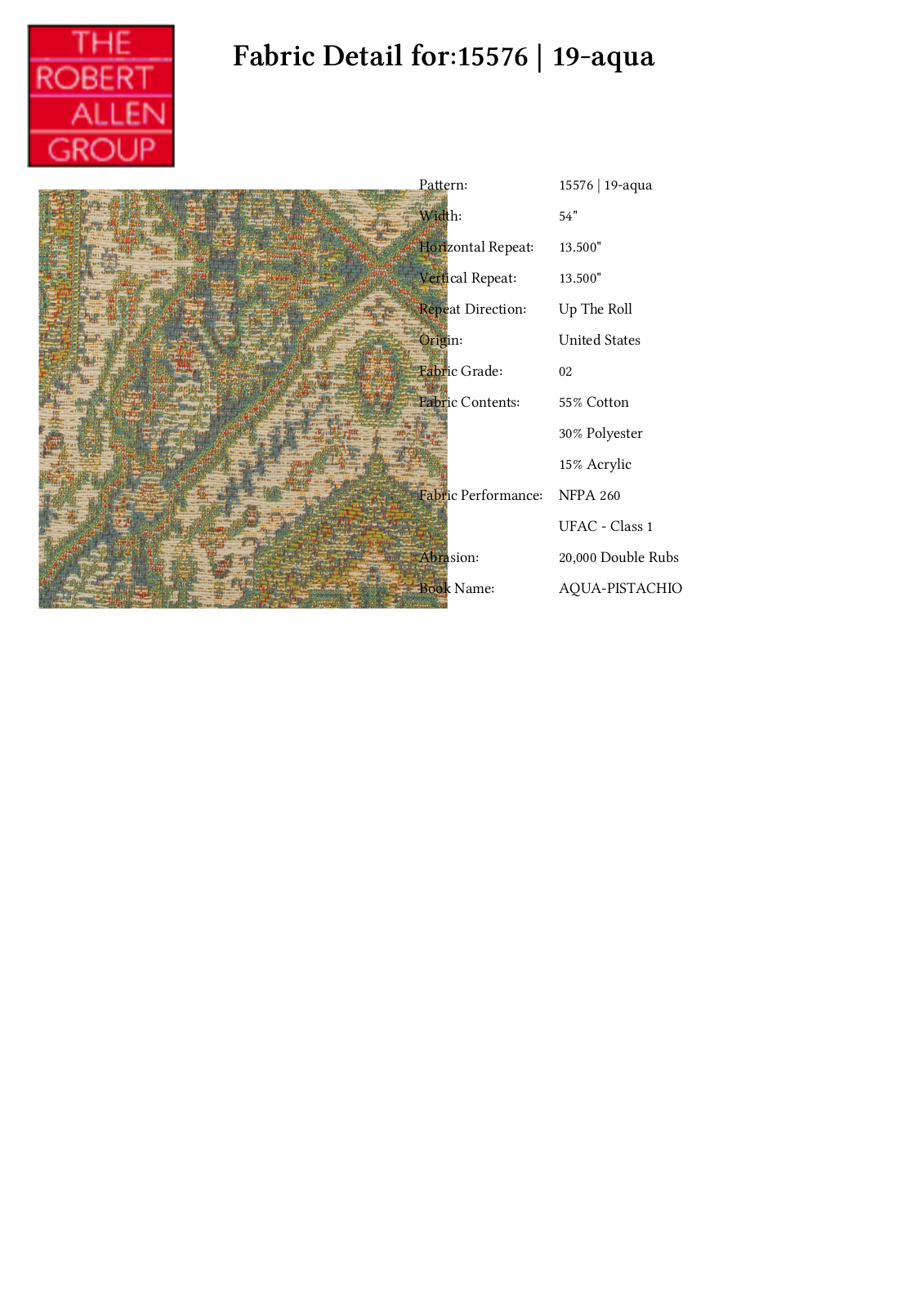 Duralee CRAL5748 Specifications - ManualMachine.com