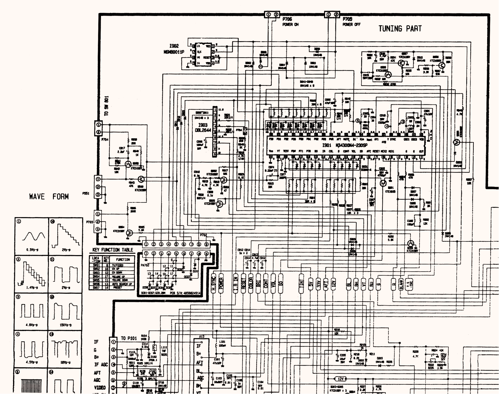 Daewoo DTK-1418VM Schematic