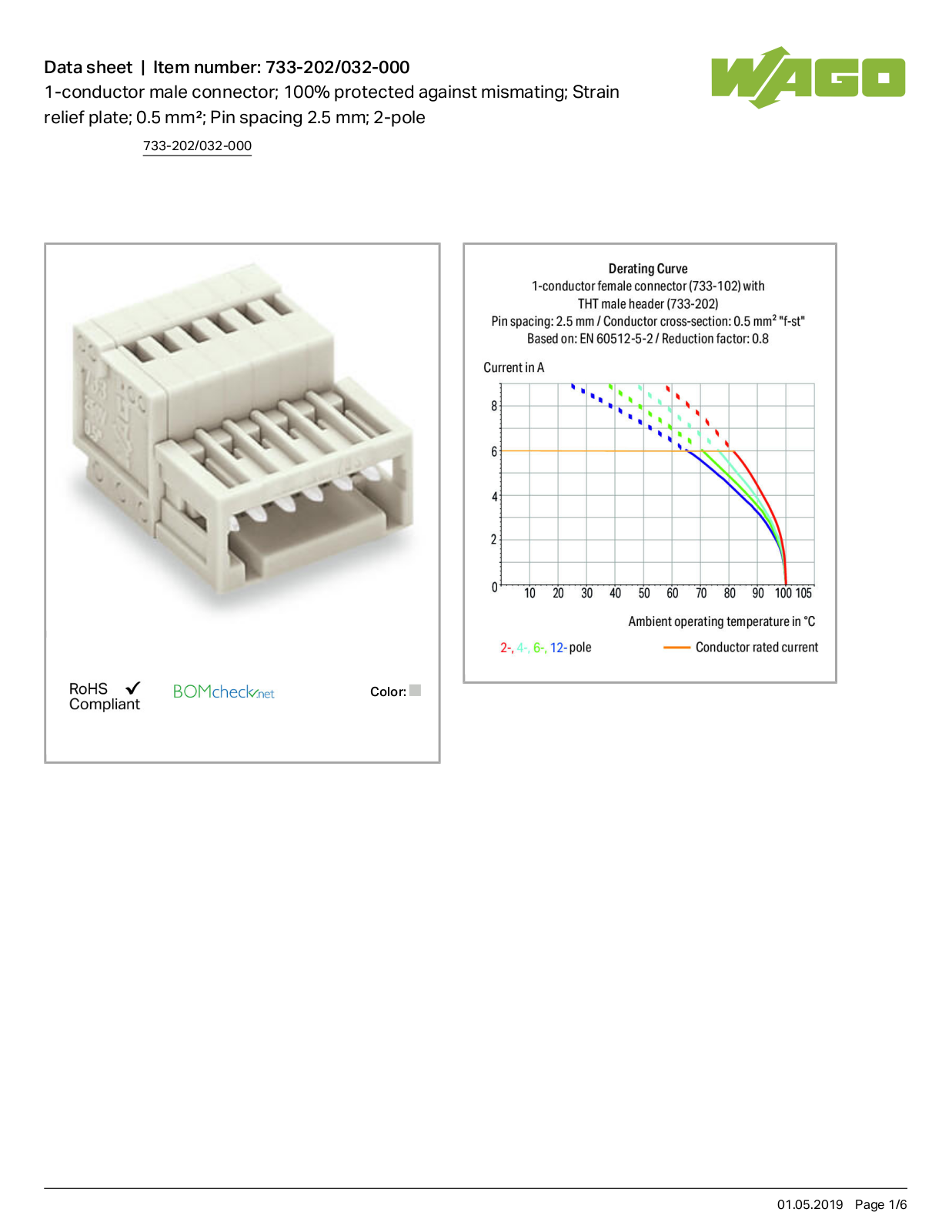 Wago 733-202/032-000 Data Sheet