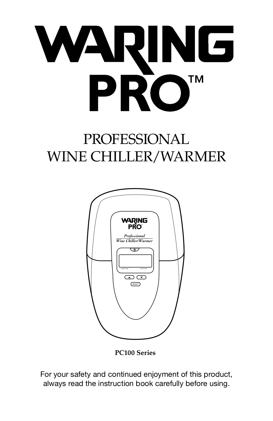 Waring Pro PC100 User Manual