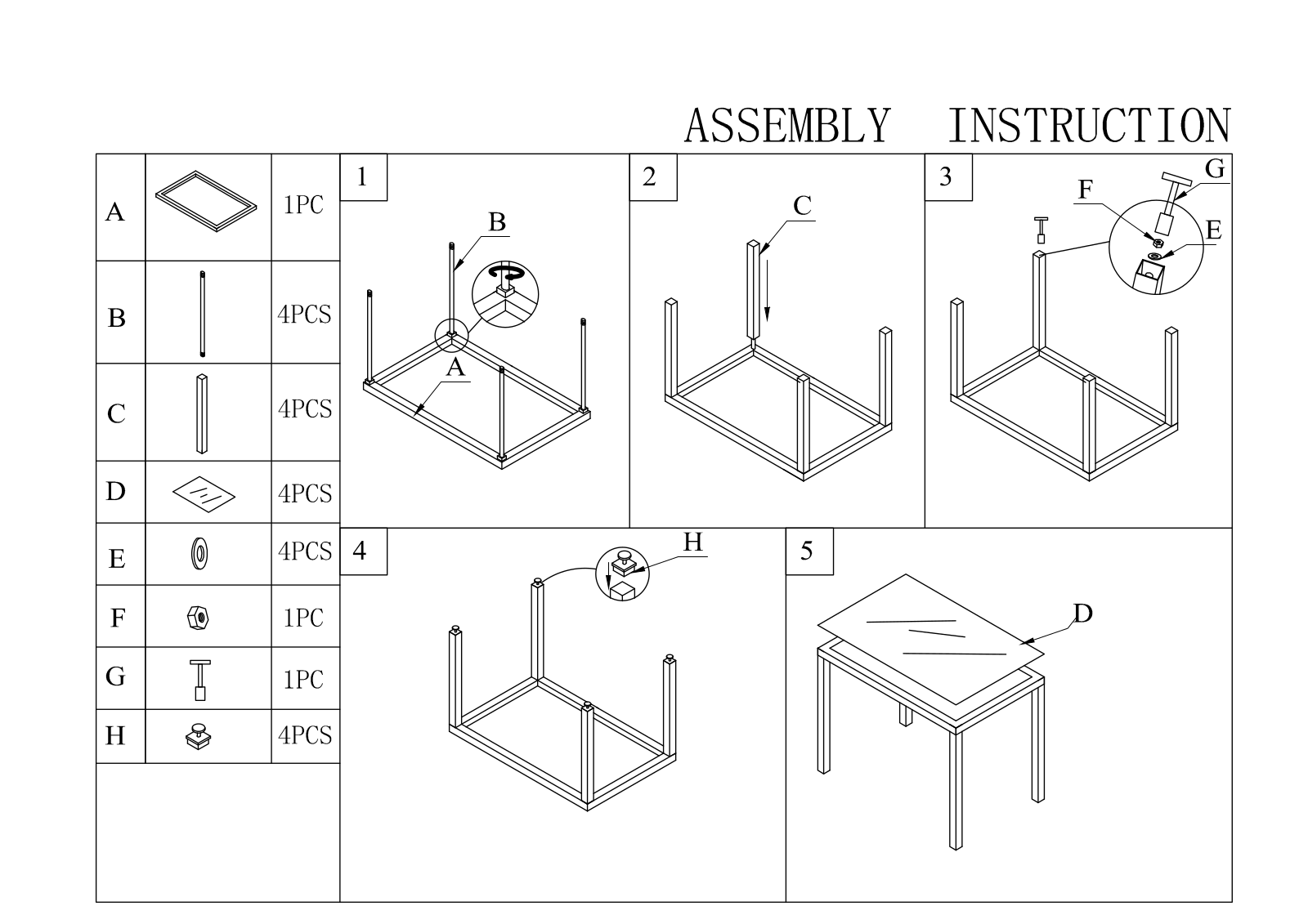 Modway FOW1246 Assembly Instruction - ManualMachine.com