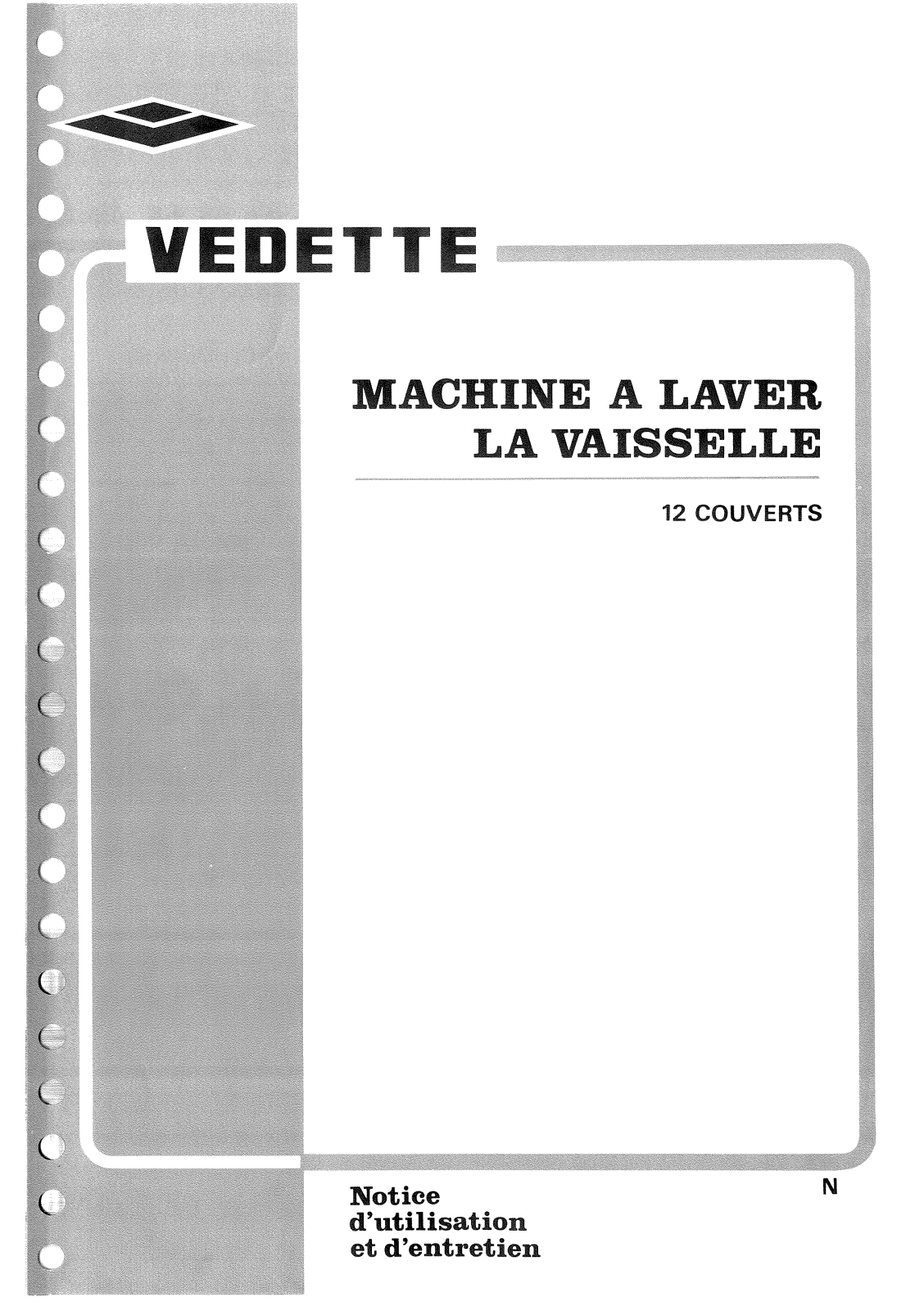 Vedette VX9033H User Manual