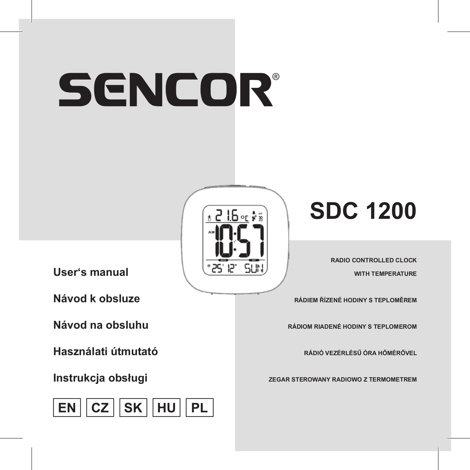 Sencor SDC 1200 W User Manual