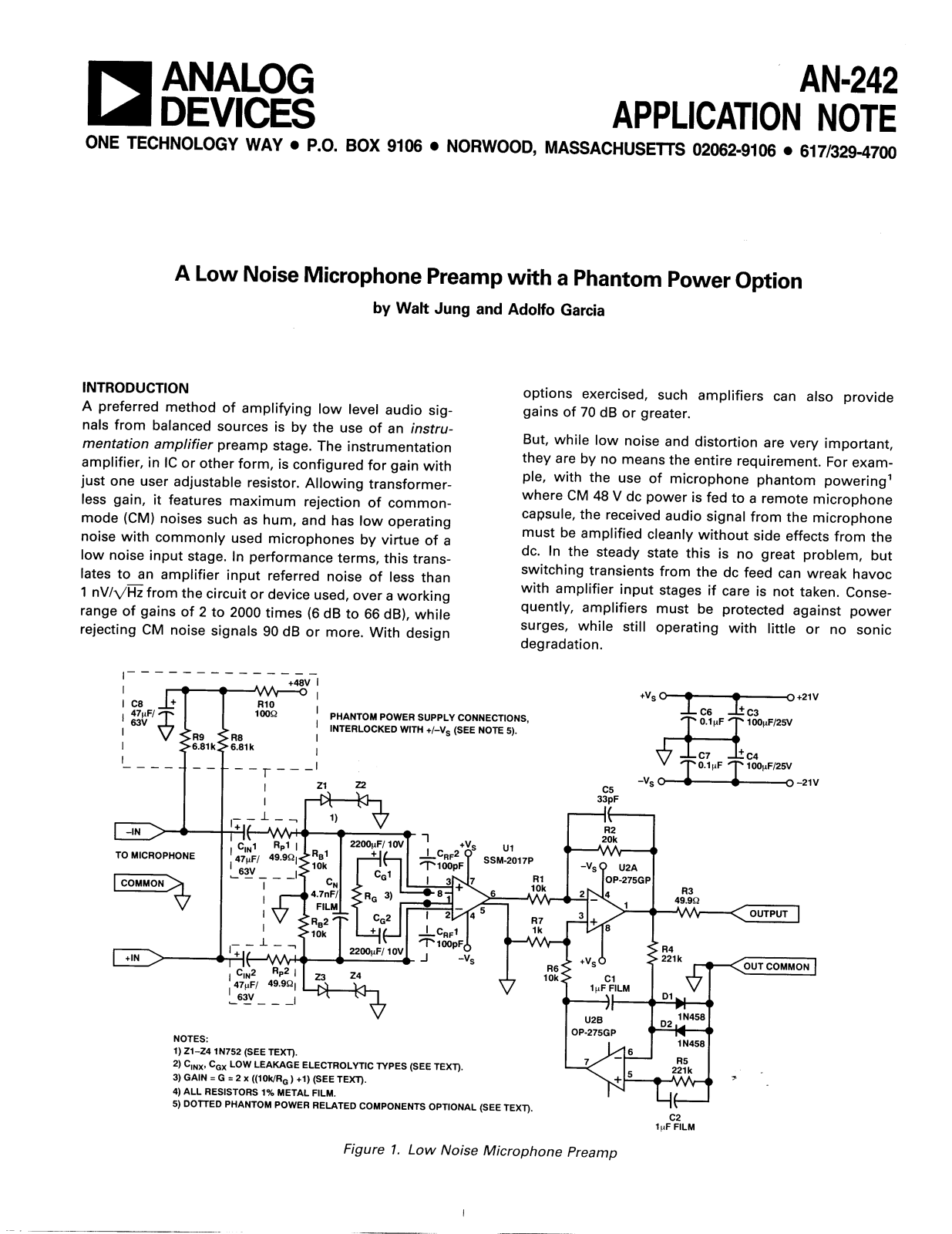 ANALOG DEVICES AN-242 Service Manual