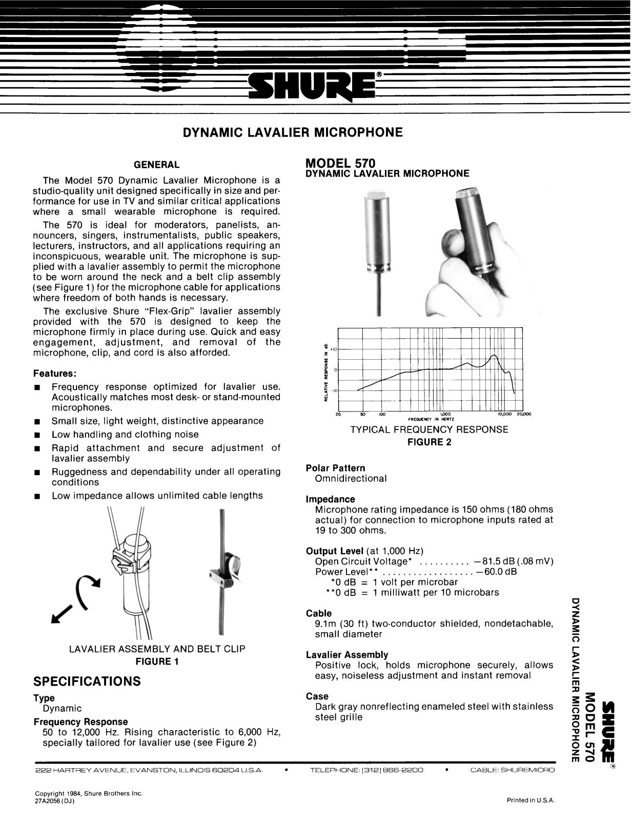 Shure 570 User Guide