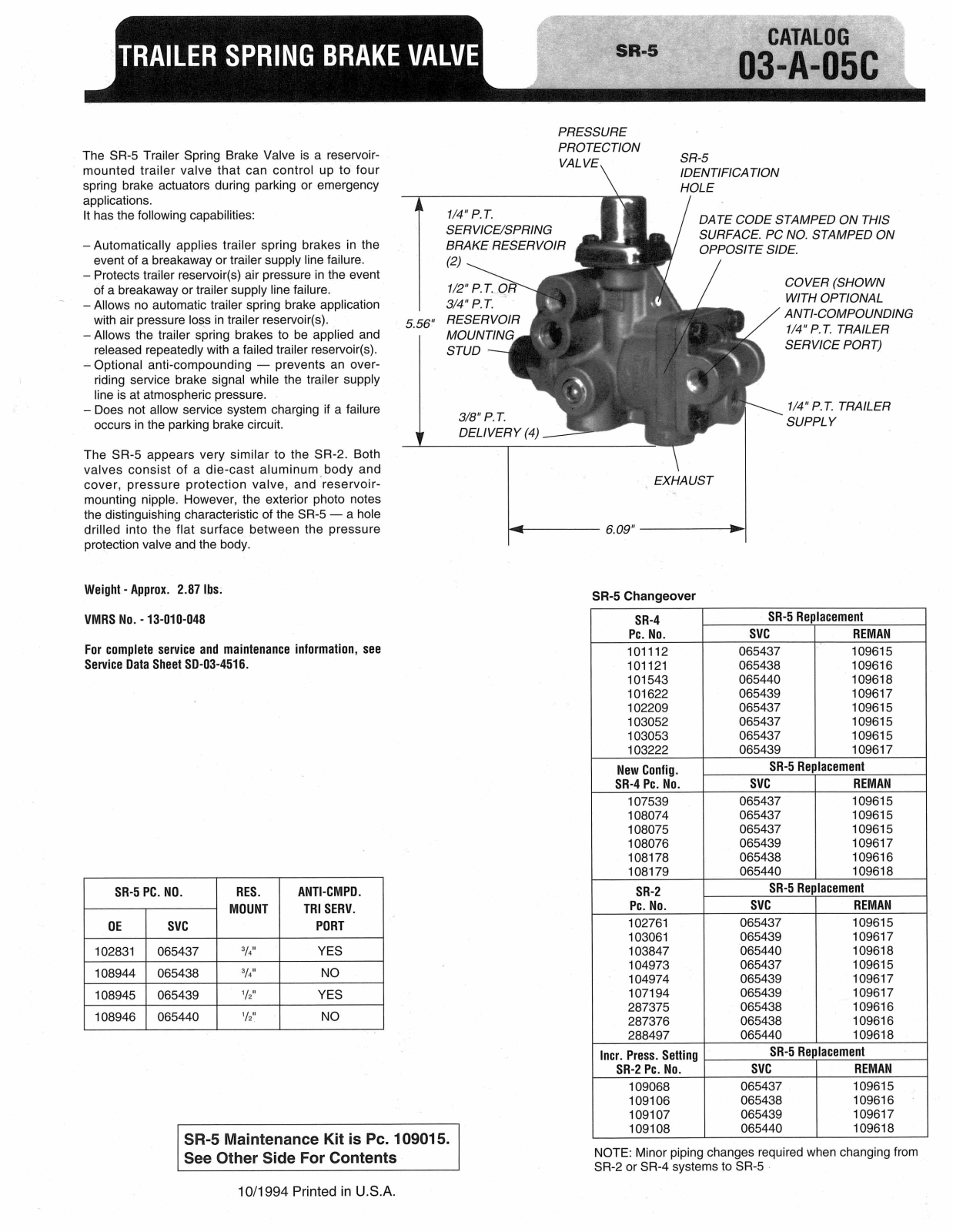 BENDIX 03-A-05C User Manual