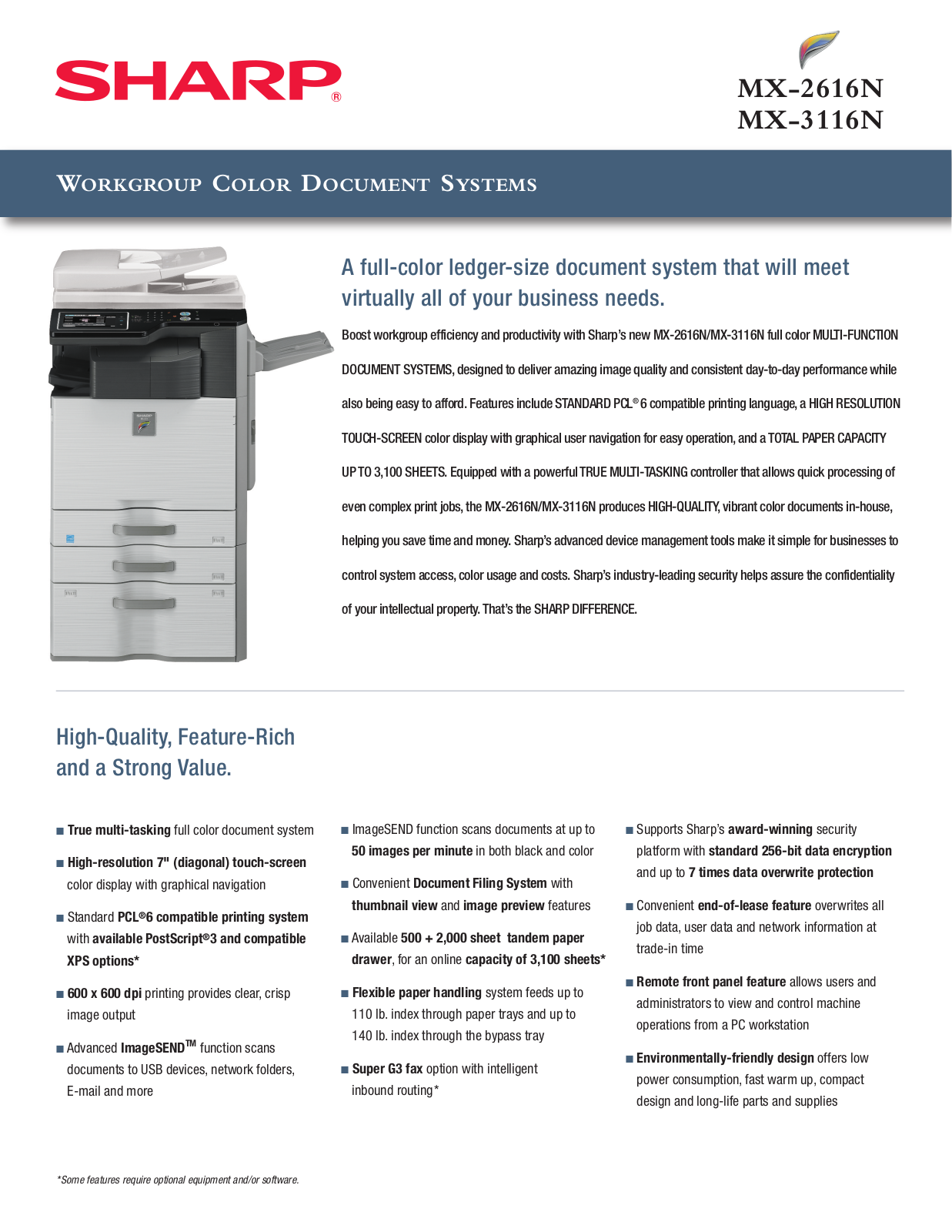 Sharp MX-2616N User Manual