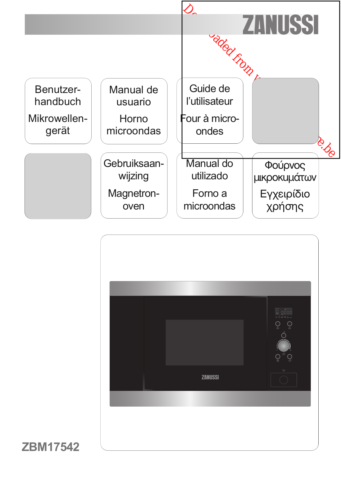 ZANUSSI ZBM 17542 XA User Manual